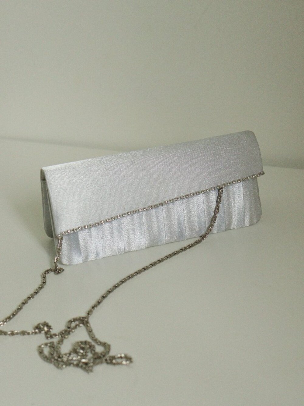 elegant satin evening bag